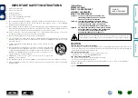 Предварительный просмотр 3 страницы Denon Professional DN-500C Owner'S Manual