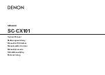 Denon Speaker SC-CX101 Owner'S Manual preview