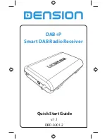 Dension DAB+P Quick Start Manual preview