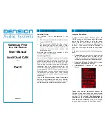 Предварительный просмотр 3 страницы Dension Gateway Five User Manual