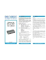 Preview for 1 page of Dension Gateway Lite D2B User Manual