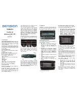 Dension GWP-9202-1 User Manual предпросмотр