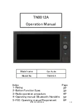 Preview for 1 page of Denso TEN TN0012A Operation Manual