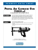 Denso PROTAL AIR CARTRIDGE GUN Product Data Sheet предпросмотр