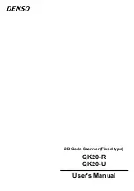 Denso QK20-R User Manual preview