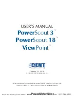 DENT Instruments PowerScout 18 User Manual preview