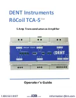 DENT Instruments RoCoil TCA-5 Operator'S Manual предпросмотр