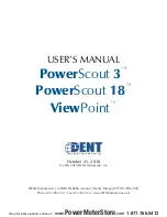 Dent PowerScout 18 User Manual предпросмотр