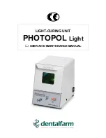 Предварительный просмотр 1 страницы dentalfarm Photopol Maintenance Manual