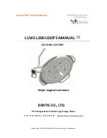 Предварительный просмотр 1 страницы DENTIS LUVIS L200 User Manual