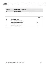 Dentsply Maillefer GUTTA CORE A Series Directions For Use Manual preview