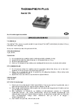 Preview for 12 page of Dentsply Maillefer THERMAPREP PLUS Directions For Use Manual