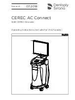 Dentsply Sirona CEREC AC Operating Instructions Manual preview