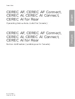 Preview for 3 page of Dentsply Sirona CEREC AF Connect Operating Instructions Manual