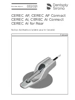 Preview for 81 page of Dentsply Sirona CEREC AF Connect Operating Instructions Manual