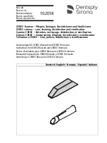 Preview for 1 page of Dentsply Sirona Cerec Bluecam Instructions Manual