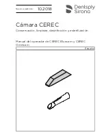 Preview for 81 page of Dentsply Sirona Cerec Bluecam Instructions Manual