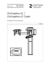 Dentsply Sirona Orthophos E Installation Requirements preview