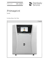 Dentsply Sirona Primeprint Instructions For Use Manual preview