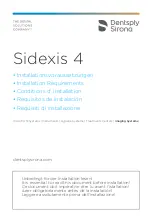 Preview for 1 page of Dentsply Sirona Sidexis 4 Installation Requirements