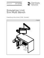 Dentsply Sirona Sim Multi Bench Operating Instructions Manual preview