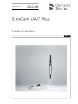 Dentsply Sirona SiroCam UAF Plus Operating Instructions Manual preview