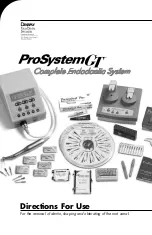 Предварительный просмотр 1 страницы DENTSPLY Tulsa Dental ProSystemGT Directions For Use Manual