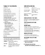 Preview for 2 page of DENTSPLY AEU-25T Operation And Maintenance Instruction Manual