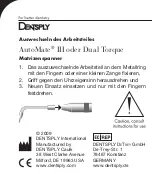 Preview for 4 page of DENTSPLY AutoMate III Manual