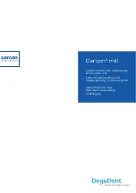 DENTSPLY DeguDent Cercon mill Instructions For Use Manual preview