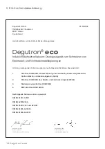 Preview for 14 page of DENTSPLY DeguDent Degutron eco Instructions For Use Manual