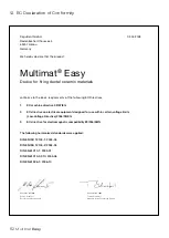 Preview for 62 page of DENTSPLY Multimat Easy Instructions For Use Manual