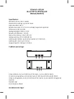 Preview for 20 page of Denver Electronics BTS-60 Manual