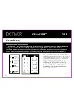 Preview for 24 page of Denver Electronics CAU-439BT Instruction Manual