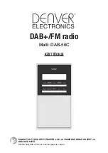 Preview for 28 page of Denver Electronics DAB-56C Operating Instructions Manual