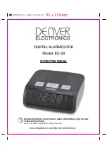 Preview for 1 page of Denver Electronics EC-34 Instruction Manual