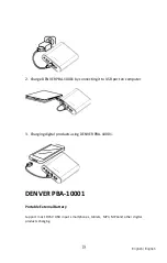 Предварительный просмотр 18 страницы Denver Electronics PBA-10001 Instruction Manual