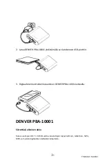 Предварительный просмотр 26 страницы Denver Electronics PBA-10001 Instruction Manual