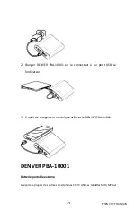 Предварительный просмотр 34 страницы Denver Electronics PBA-10001 Instruction Manual