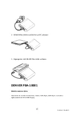 Предварительный просмотр 42 страницы Denver Electronics PBA-10001 Instruction Manual