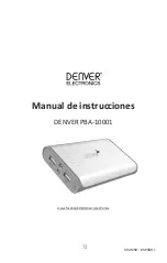 Предварительный просмотр 72 страницы Denver Electronics PBA-10001 Instruction Manual