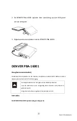 Предварительный просмотр 10 страницы Denver Electronics PBA-16001 Instruction Manual