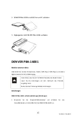 Предварительный просмотр 42 страницы Denver Electronics PBA-16001 Instruction Manual