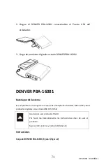 Предварительный просмотр 74 страницы Denver Electronics PBA-16001 Instruction Manual