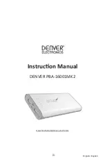 Предварительный просмотр 16 страницы Denver Electronics PBA-16001MK2 Instruction Manual