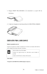 Предварительный просмотр 34 страницы Denver Electronics PBA-16001MK2 Instruction Manual