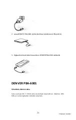 Предварительный просмотр 26 страницы Denver Electronics PBA-6001 Instruction Manual