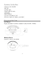 Предварительный просмотр 3 страницы Denver Electronics TCL-212BT Instruction Manual