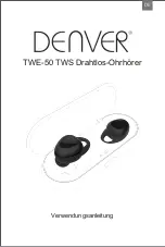 Denver Electronics TWE-50 TWS User Manual предпросмотр