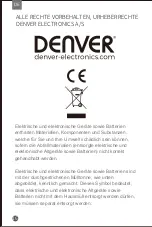 Preview for 8 page of Denver Electronics TWE-50 TWS User Manual